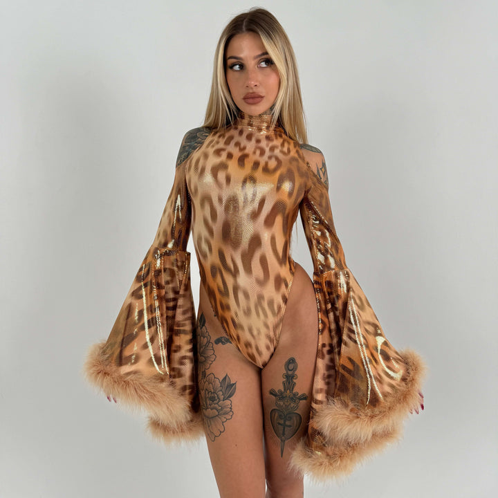 Leo Floofy Bell Sleeve Bodysuit