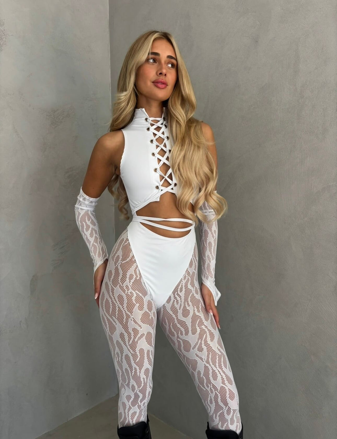 White Onyx Catsuit