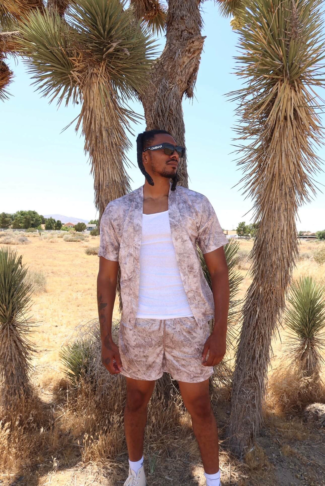Camo shirt and shorts