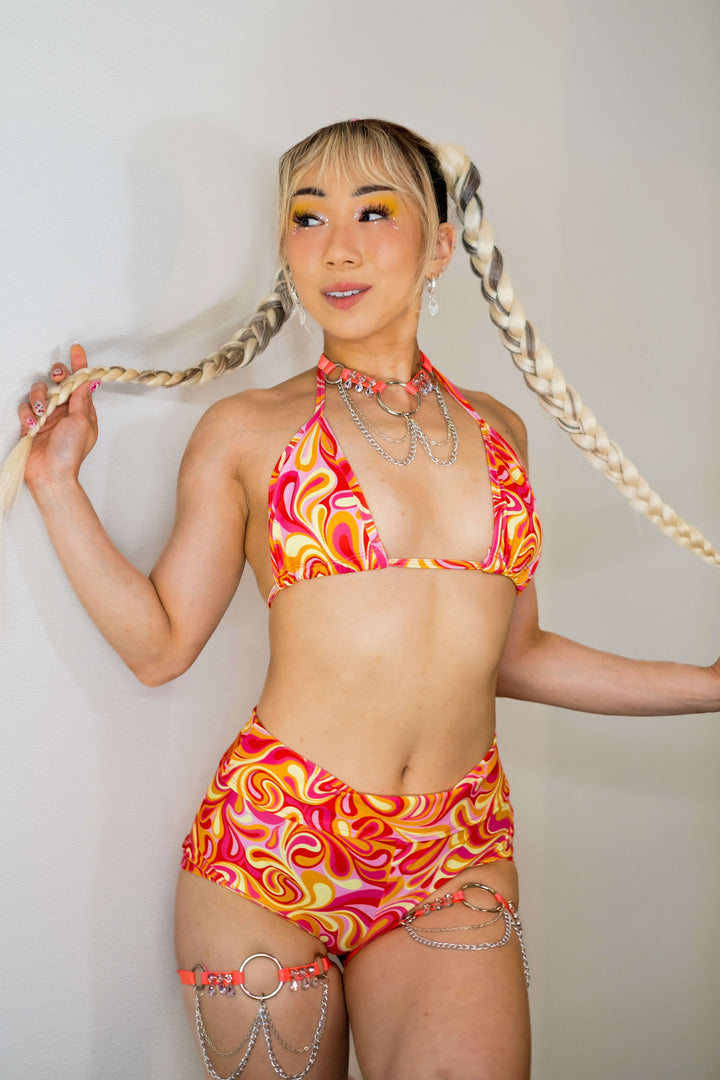 Peachy Hot Pants Set
