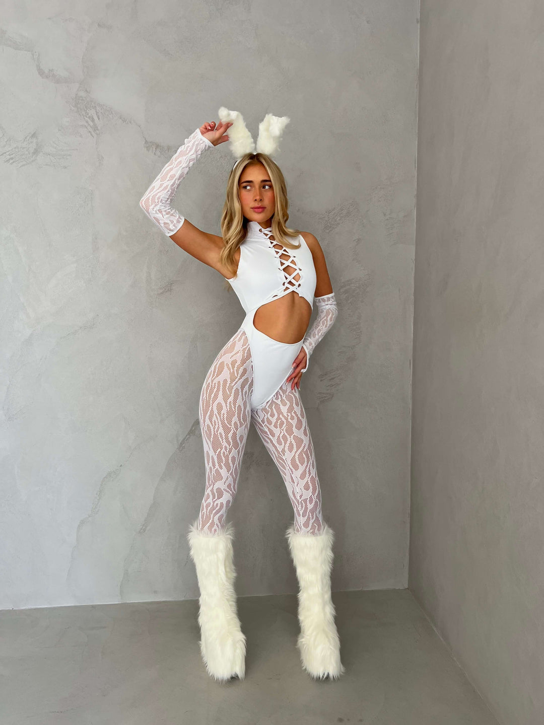 White Onyx Catsuit