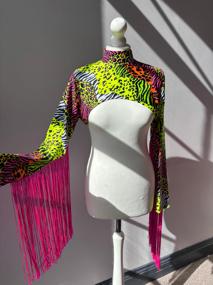 Jungle Jive Fringed Crop - XL