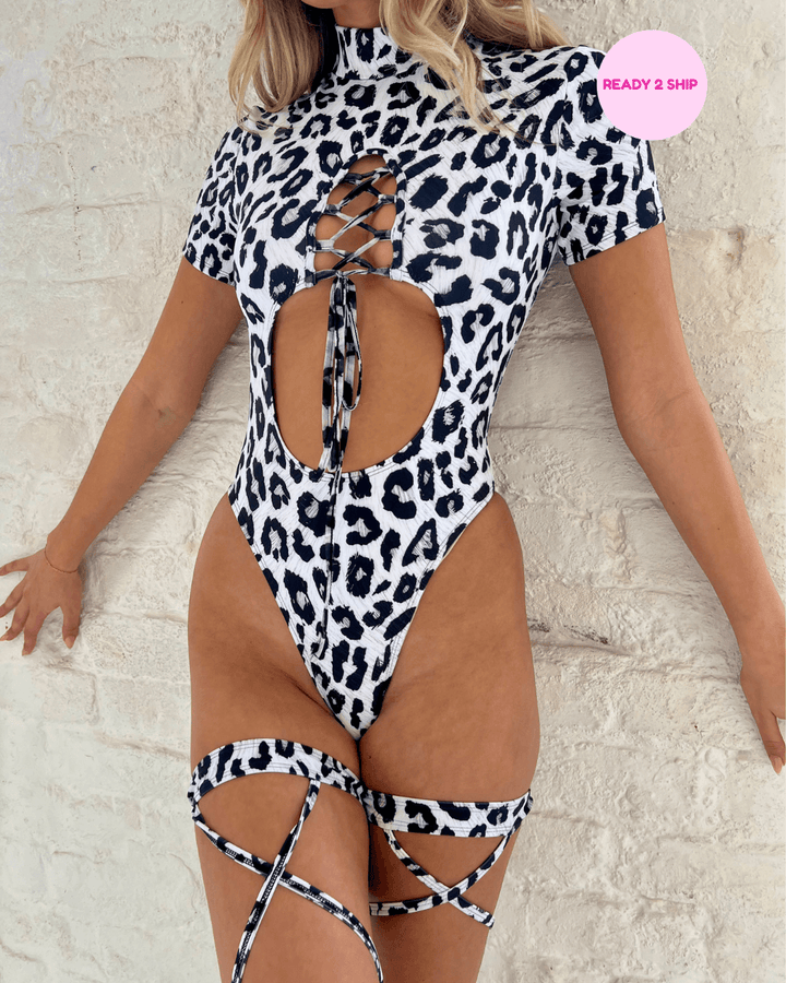 Snow Leopard Leg ties