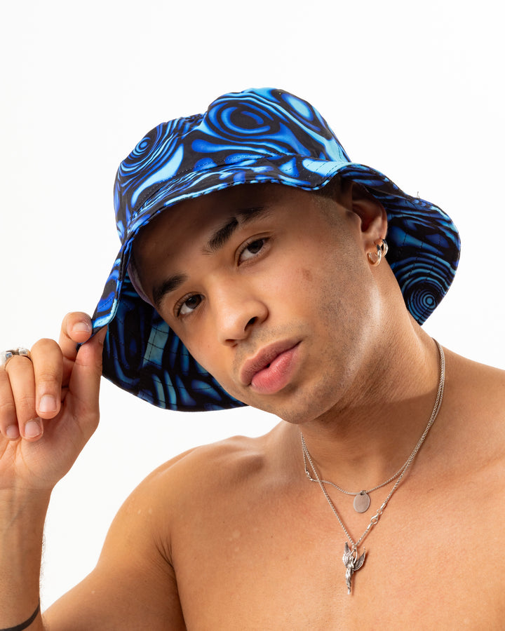 Blue Swirl Bucket Hat