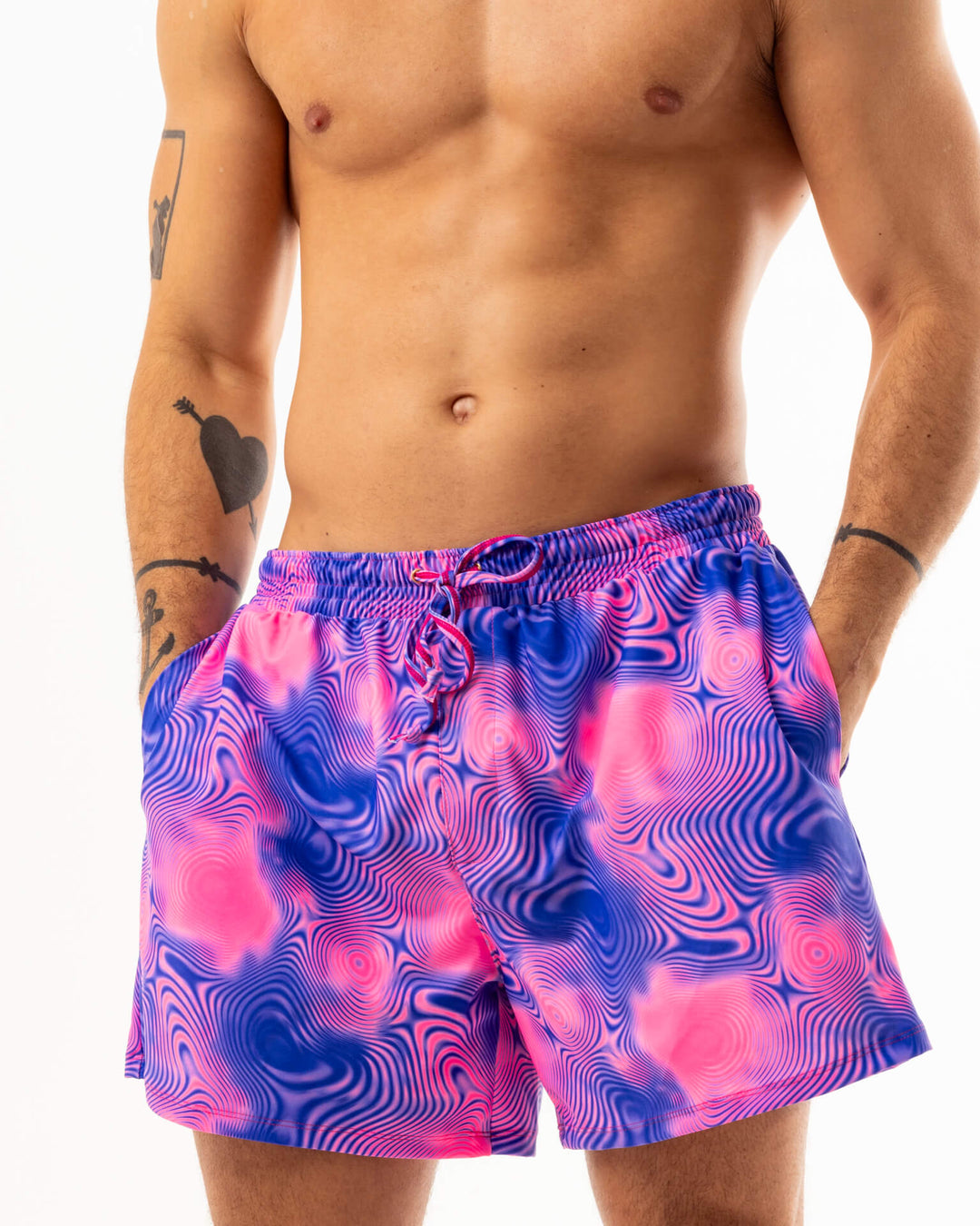 Pink and Purple Swirl Shorts
