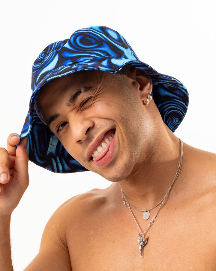 Blue Swirl Bucket Hat